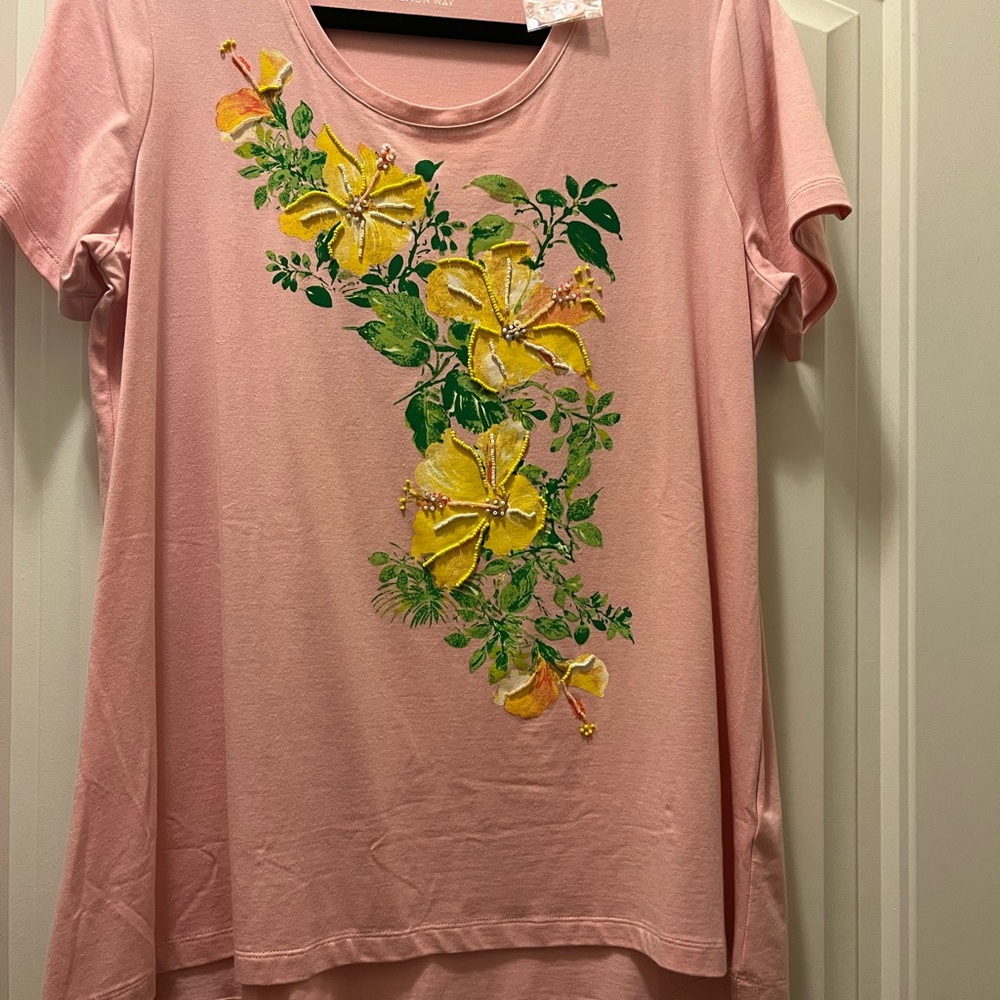 Lemon Way embellished tank